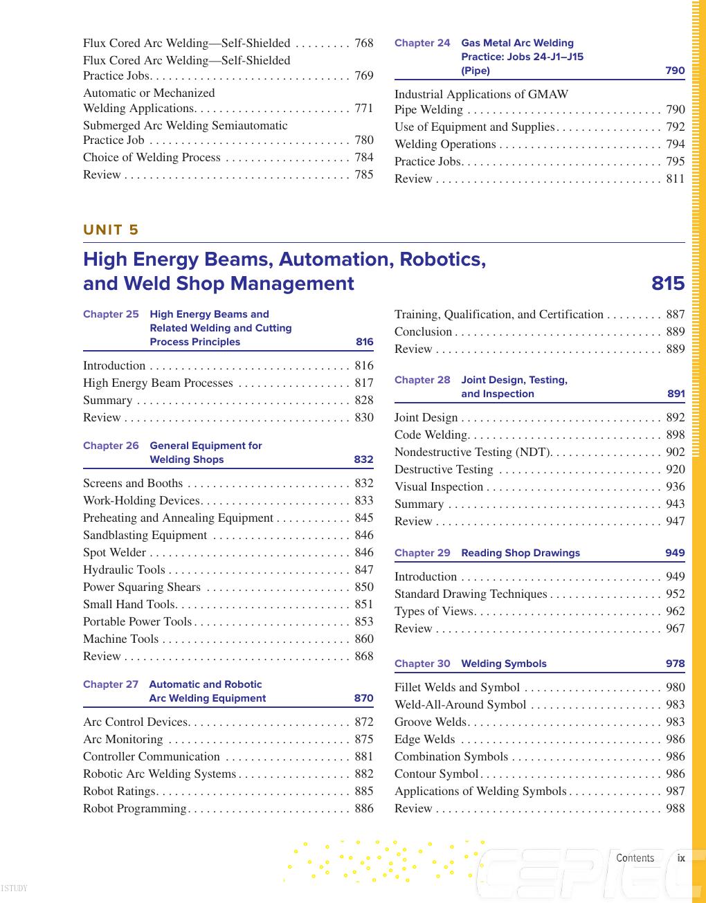 Preview page 10 of ISE Welding Principles And Practices 6th Edition By Edward Bohnart