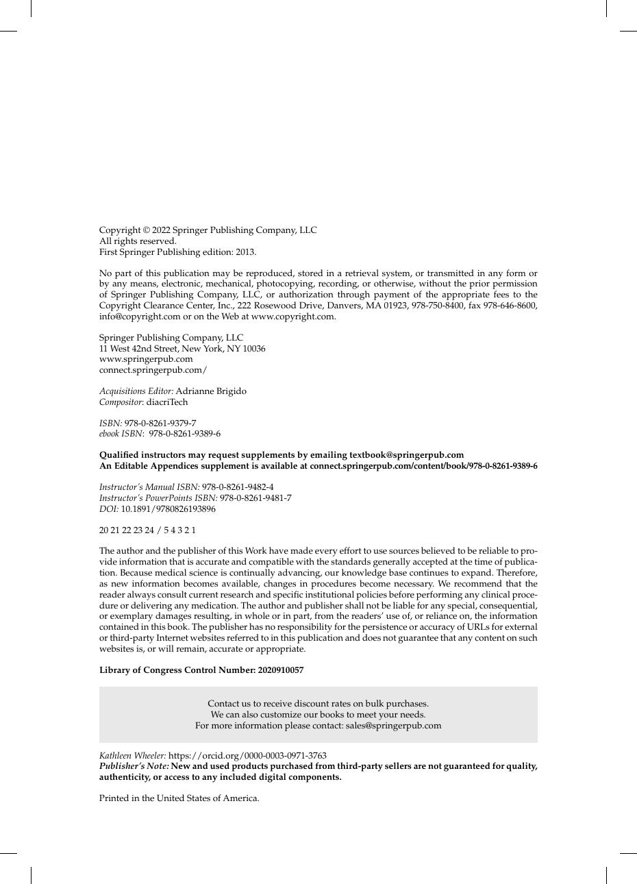Preview page 8 of Approach to Psychotherapy for the Advanced Practice Nurse 3rd Edition BY Knight, C. & Wheeler, K eBook [PDF]