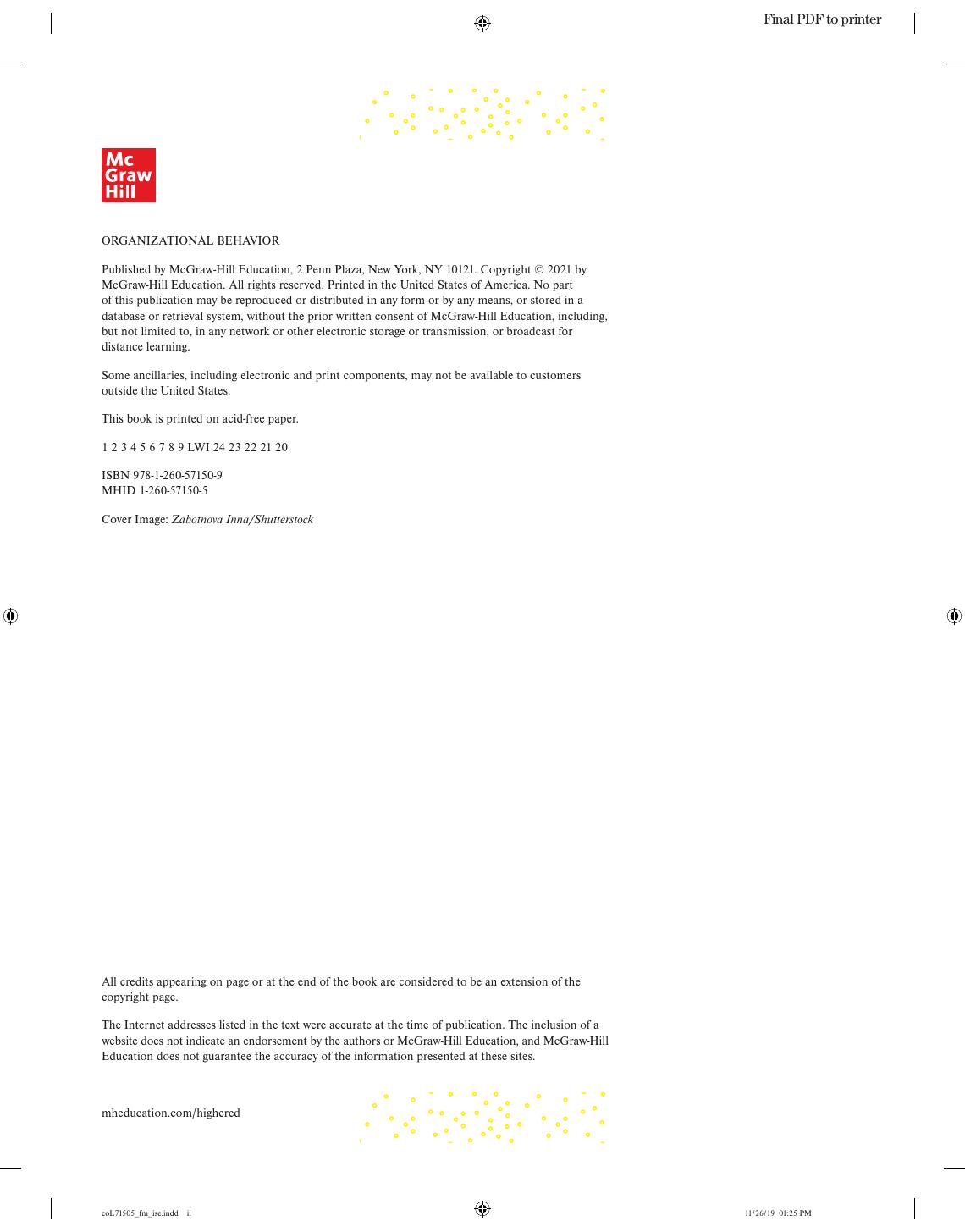 Preview page 3 of Organizational Behavior Improving Performance and Commitment in the Workplace 7th Edition By Jason Colquitt, Jeffery LeP