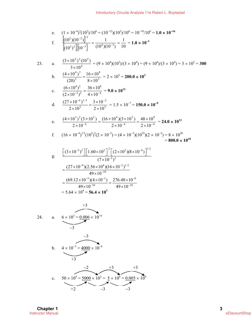 Preview page 6 of Instructor Manual For Introductory Circuite Analysis 11th Edition By Robert L. Boylestad