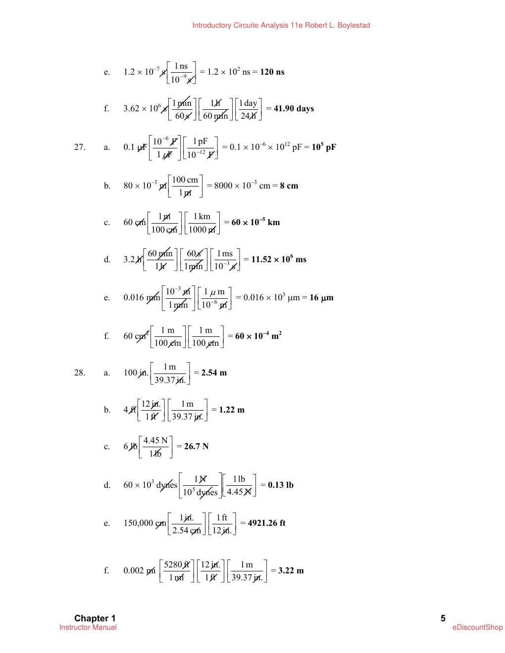 Preview page 8 of Instructor Manual For Introductory Circuite Analysis 11th Edition By Robert L. Boylestad