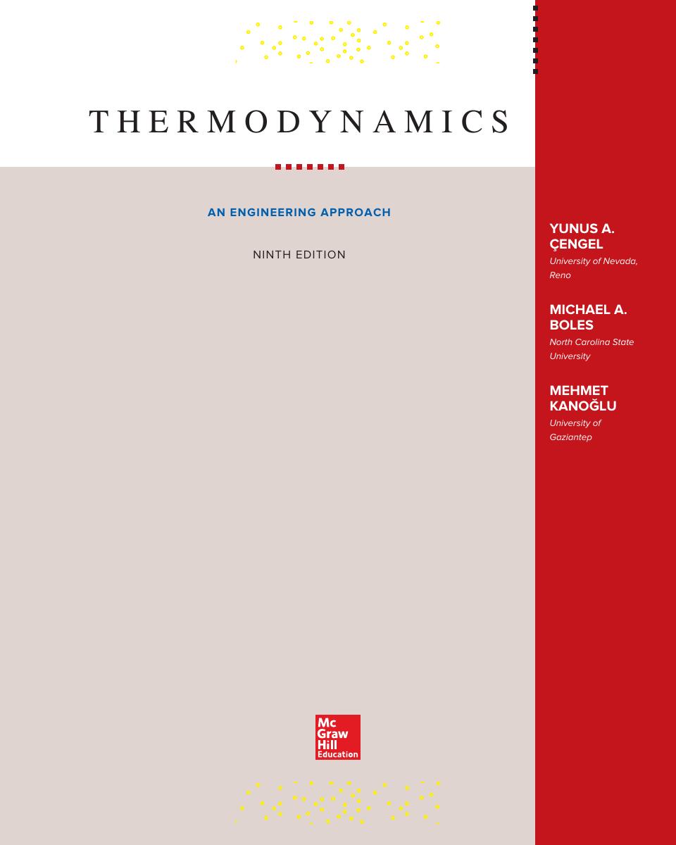 Preview page 4 of Thermodynamics An Engineering Approach 9th Edition By Yunus Cengel, Michael Boles