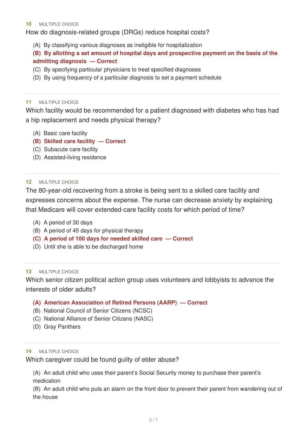 Preview page 6 of Basic Geriatric Nursing 9th Edition By Patricia Williams | Test Bank |