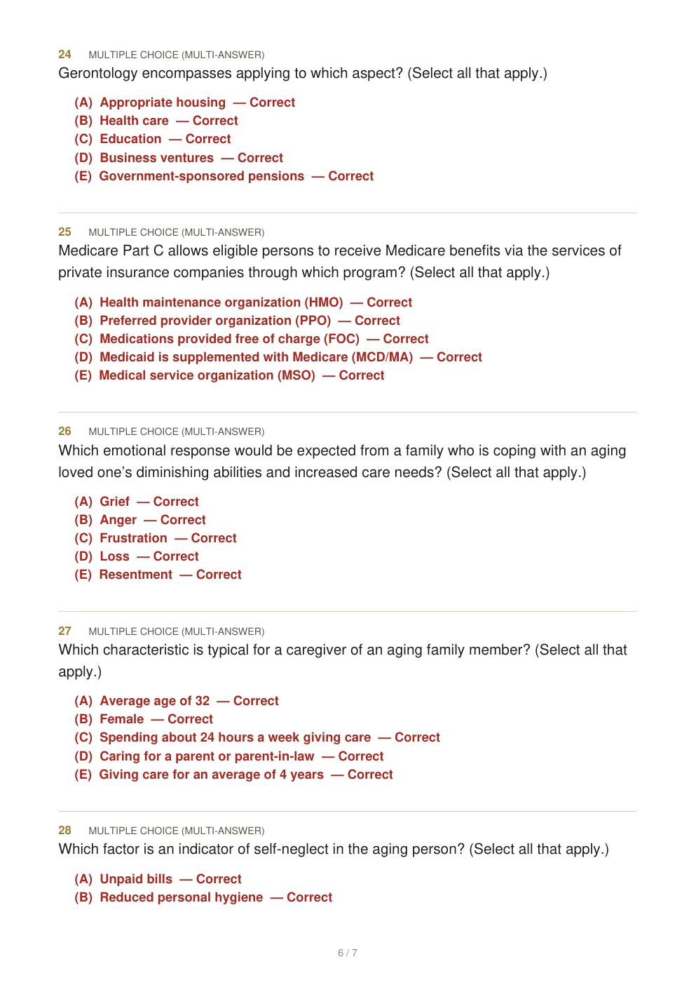 Preview page 9 of Basic Geriatric Nursing 9th Edition By Patricia Williams | Test Bank |