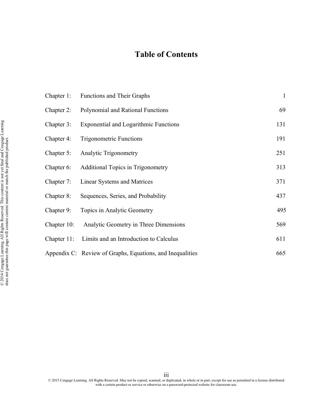 Preview page 3 of Precalculus with Limits A Graphing Approach (Texas Edition) 6th Edition By Ron Larson | Test Bank |