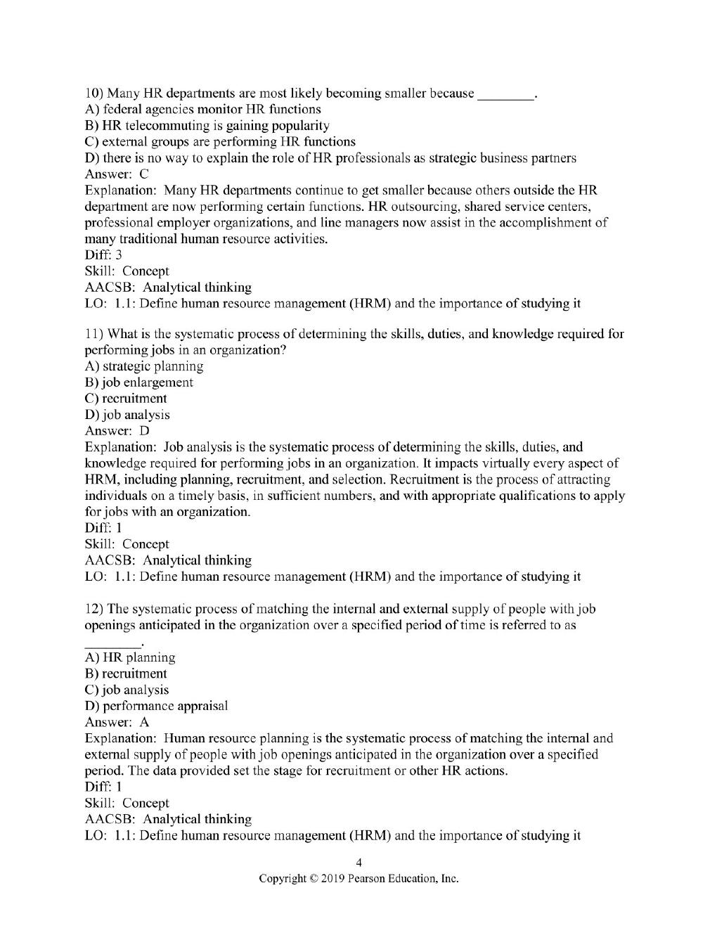 Preview page 6 of Test Bank For Human Resource Management 15th edition Joseph Martocchio