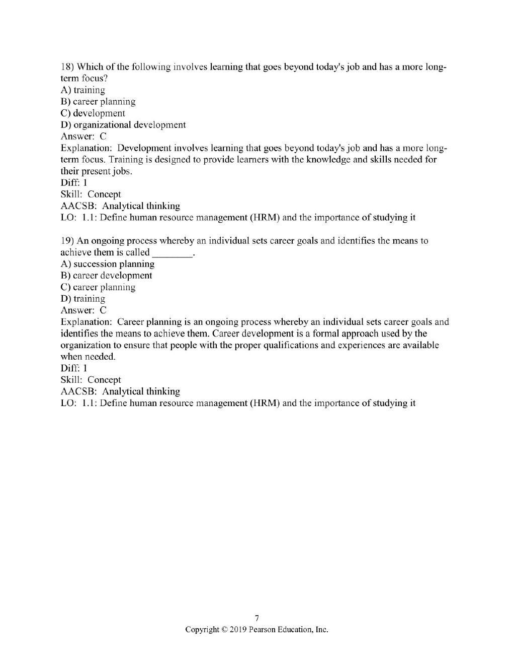 Preview page 9 of Test Bank For Human Resource Management 15th edition Joseph Martocchio