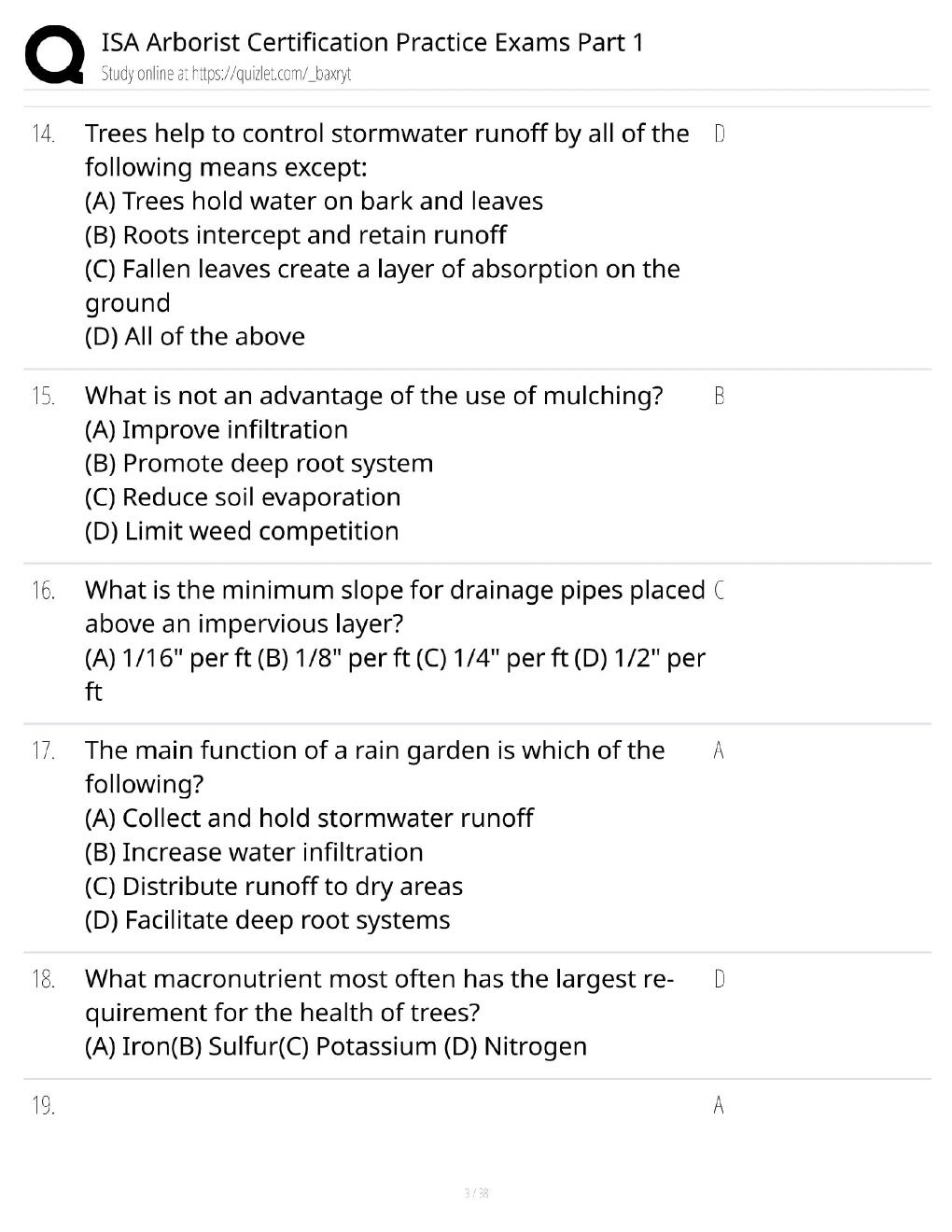 Preview page 3 of ISA Arborist Certification Practice Exams Part 1 / Score 100% / 2026 Update