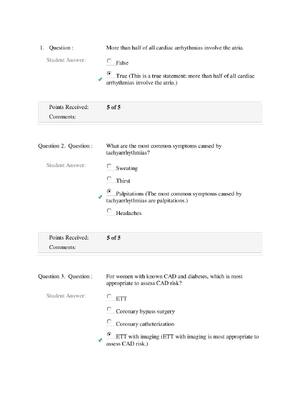 Preview of NSG 6001 Advanced Nursing Practice Week 5 Final Exam |  Contains 60 MCQ
