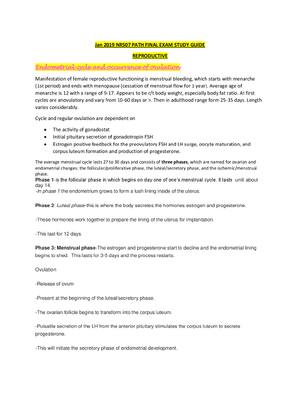 Preview of NR507 FINAL EXAM STUDY GUIDE / NR 507 Week 8 Final Study Guide, Complete Solutions A+ Guid