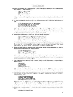 NCSBN Test bank NCSBN ON-LINE REVIEW