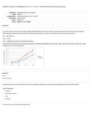 Preview of LING 200: Introduction to Linguistic Thought Homework #6: Sociolizing & Lang contact chang