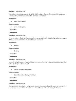 Preview of Passpoint Musculoskeletal | A physician orders chlorzoxazone, 500 mg P.O. t.i.d for a clie