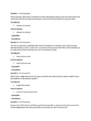 Preview of Passpoint Integumentary | When assessing a client who is incontinent for risk for developi