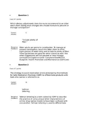 Preview of NUR 2349 Professional Nursing 1 FINAL EXAM REVIEW-Contains 100 Q&A Plus FeedBack