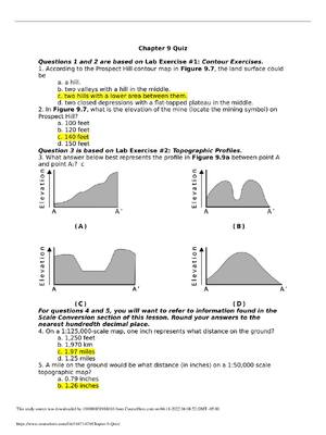 Preview of PHSC 211 Elements of Earth Science  Chapter 9 Quiz  – Liberty University (A grade)