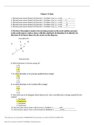 Preview of PHSC 211 Elements of Earth Science Chapter 16 Quiz – Liberty University (A grade) |