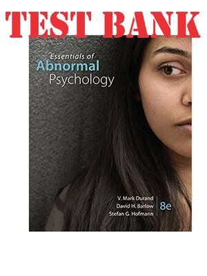 Preview of Essentials of Abnormal Psychology, 8th Edition by Durand, Hofmann