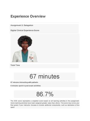 Preview of Samuel Liu's SHADOW HEALTH Digital Clinical Experience Overview_ Completed Experience
