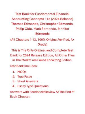 Preview of Fundamental Financial Accounting Concepts, 11th Edition, By Thomas Edmonds, Christopher Ed