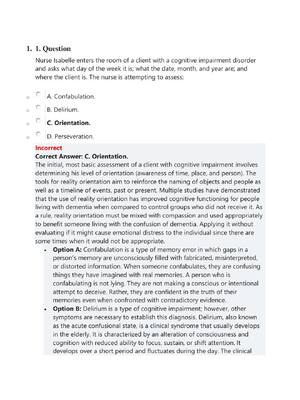 Preview image for 6 Alzheimer’s, Delirium, and Dementia NCLEX Practice  Quiz #6  | 65 Questions with answers, alzheimer’s delirium and dementia nclex practice alignment, alzheimer’s delirium and dementia nclex practice books