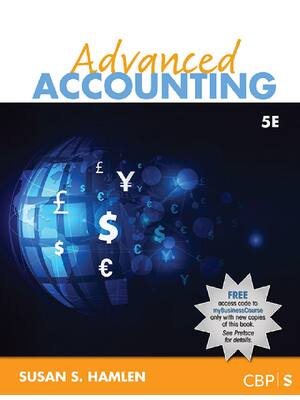 Preview of Advanced Accounting 5th Edition By Susan Hamlen TEST BANK  | All Chapters 1-16