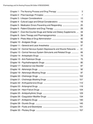 Preview of TEST BANK Pharmacology and the Nursing Process 9th Edition Linda Lane Lilley, Shelly Rainf