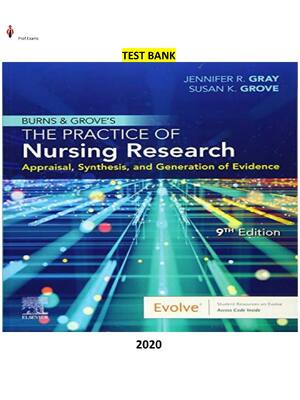 Preview of Test Bank for Burns and Grove's The Practice of Nursing Research-Appraisal, Synthesis, and