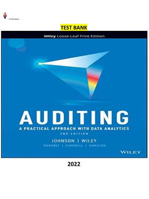 Preview of TEST BANK for Auditing: A Practical Approach with Data Analytics, 2nd Edition by Raymond N