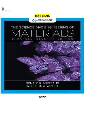 Preview of Solutions Manual for The Science and Engineering of Materials, 7th Edition by Donald R. As