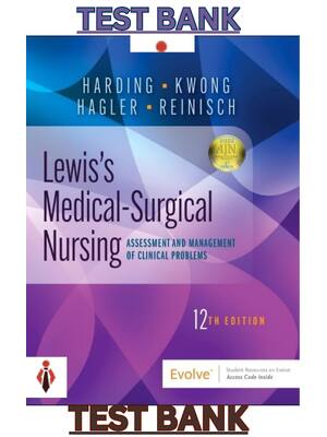 Preview of Test Bank for Lewis Medical-Surgical Nursing; Assessment & Management of Clinical Problems
