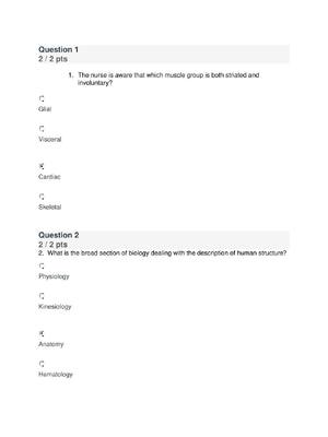 Preview image for PNVN 1631 Medical - Surgical Nursing I Final Exam Questions With Answers