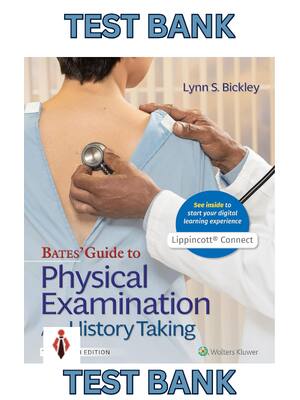 Preview of Test bank for Bates Guide to Physical Examination and History Taking 13th Edition by Lynn