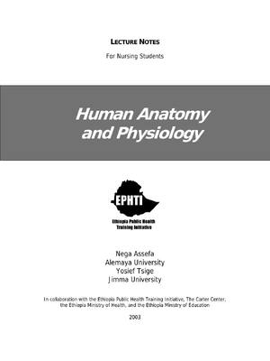 Preview image for Human Anatomy and Physiology LECTURE NOTES For Nursing Students