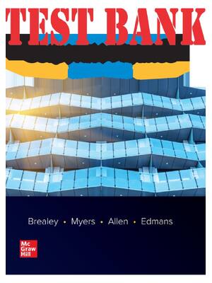Preview of Test Bank for Principles of Corporate Finance 14th Edition by Richard Brealey, Stewart Mye
