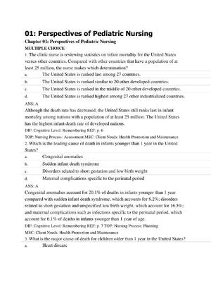 Preview of Test Bank for Wongs Nursing Care of Infants and Children 10th Edition  by Marilyn J. Hocke