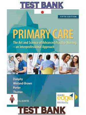 Preview of Test Bank for Primary Care: The Art & Science of Advanced Practice Nursing 5th Edition by