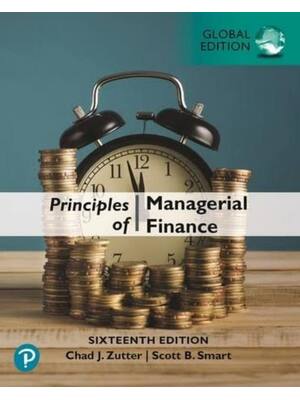Preview of Test Bank For Principles of Managerial Finance 16th Edition By Chad Zutter, Scott Smart (A