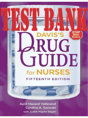 Preview of Davis's Drug Guide For Nurses 15th Edition By April Hazard Vallerand, Cynthia A. Sanoski T