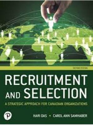 Preview of Test Bank for Recruitment and Selection A Strategic Approach for Canadian Organizations 2n