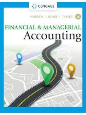 Preview of Solutions Manual for Managerial Accounting 16th Edition By Carl Warren, Jefferson Jones, W
