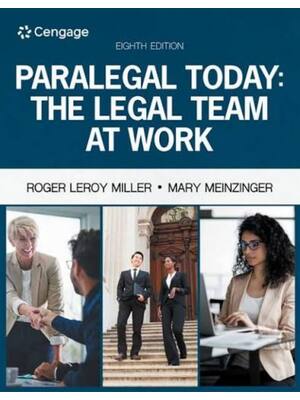 Preview of Solutions Manual For Paralegal Today The Legal Team at Work 8th Edition By Roger LeRoy Mil