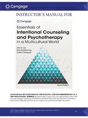 Preview of Instructor Manual For Essentials of Intentional Counseling and Psychotherapy in a Multicul