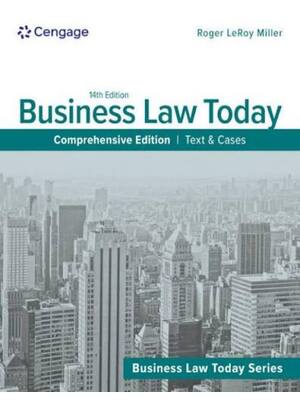 Preview of Solutions Manual For Business Law Today Comprehensive Text and Cases 14th Edition By Roger
