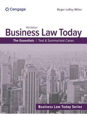 Preview of Solutions Manual For Business Law Today The Essentials Text & Summarized Cases 14th Editio
