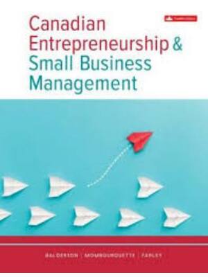 Preview of Solutions Manual For Canadian Entrepreneurship And Small Business Management 12th Edition