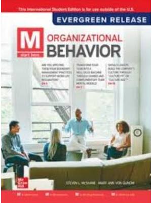 Preview of Test Bank M Organizational Behavior 2024 Release By Steven McShane, Mary Von Glinow