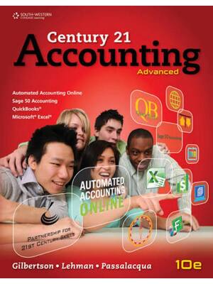 Preview of Solutions Manual Century 21 Accounting Advanced 10th Edition By Claudia Gilbertson, Mark L