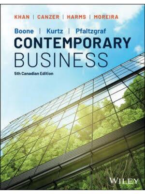 Preview of Test Bank Contemporary Business 20th Edition By Louis Boone, David Kurtz, Daniel Pfaltzgra