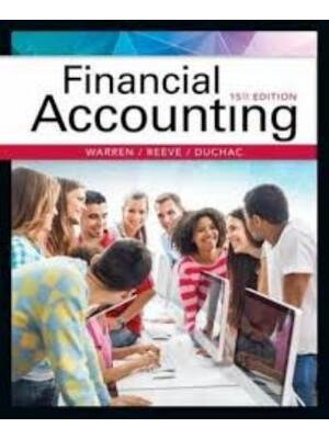 Preview of Test Bank Financial & Managerial Accounting, 15th Edition By Carl Warren, James Reeve, Jon